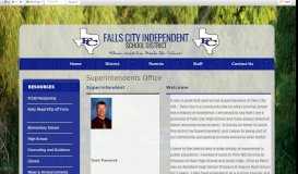 
							         Superintendents Office - Falls City ISD								  
							    