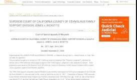 
							         SUPERIOR COURT OF CALIFORNIA COUNTY OF STANISLAUS ...								  
							    