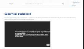 
							         Supervisor Dashboard | Nextiva Support								  
							    