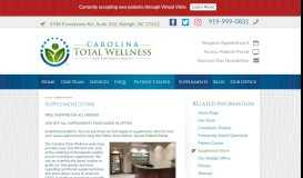 
							         Supplement Store - Carolina Total Wellness								  
							    