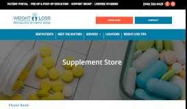 
							         Supplement Store | Dr. Ayoola - Weight Loss Specialists of North Texas								  
							    