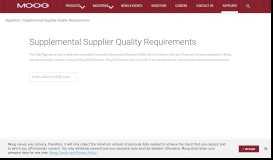 
							         Supplemental Supplier Quality Requirements								  
							    