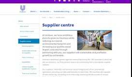 
							         Supplier centre | About | Unilever global company website								  
							    
