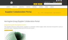 
							         Supplier Collaboration Portal - Harrington Group International								  
							    