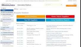 
							         Supplier Database - MarkLines Automotive Industry Portal								  
							    