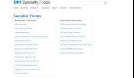 
							         Supplier Forms - DPI Specialty Foods								  
							    