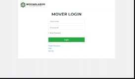 
							         Supplier Login - MovingLabor.com								  
							    