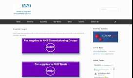 
							         Supplier Login – NHS South of England Procurement Services								  
							    