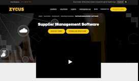 
							         Supplier Management Software, Vendor Management Software | Zycus								  
							    