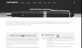 
							         Supplier Portal Advantage – Arteria Technologies								  
							    