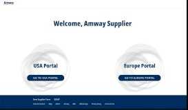 
							         Supplier Portal - Amway								  
							    