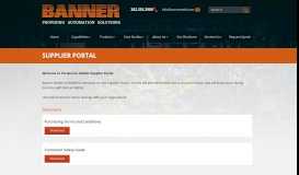 
							         Supplier Portal | Banner Welder								  
							    