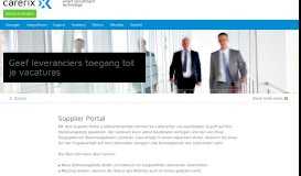 
							         Supplier Portal - Carerix Recruitmentsoftware								  
							    