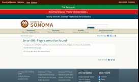 
							         Supplier Portal - County of Sonoma, California								  
							    