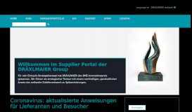 
							         Supplier Portal - DRÄXLMAIER Group								  
							    