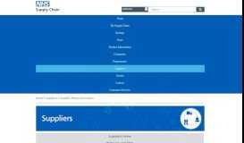 
							         Supplier Portal Information | NHS Supply Chain								  
							    