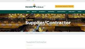 
							         Supplier Portal - Maaden | Saudi Arabian Mining Company								  
							    