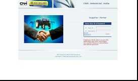 
							         Supplier Portal - New Holland Agriculture India								  
							    