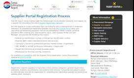 
							         Supplier Portal Registration Process | Tampa International Airport								  
							    