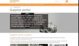 
							         Supplier portal - Renishaw								  
							    