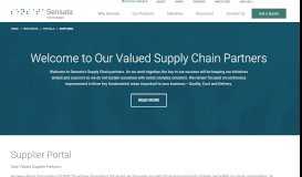 
							         Supplier Portal | Sensata Technologies								  
							    