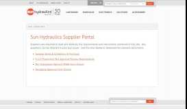 
							         Supplier Portal | Sun Hydraulics								  
							    