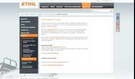 
							         Supplier Portals: Communication with our suppliers | STIHL | STIHL								  
							    