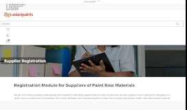 
							         Supplier Registration - Asian Paints								  
							    