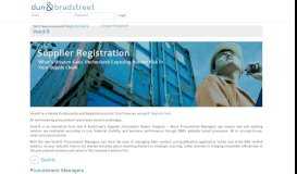 
							         Supplier Registration - Dun & Bradstreet								  
							    