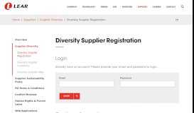 
							         Supplier Registration | Lear Corporation								  
							    
