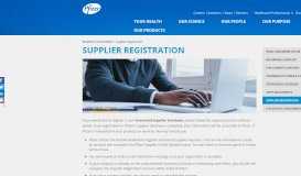 
							         Supplier Registration | Pfizer: One of the world's premier ...								  
							    