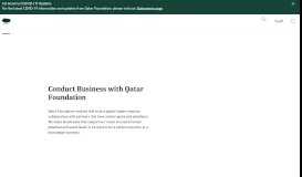 
							         Supplier Registration | Qatar Foundation								  
							    