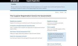 
							         Supplier Registration Service								  
							    