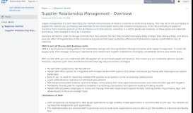 
							         Supplier Relationship Management - Overview - SAP NetWeaver ...								  
							    
