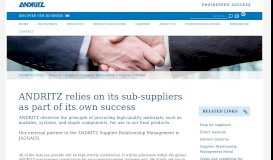 
							         Supplier Relationship Management Portal - ANDRITZ Group								  
							    
