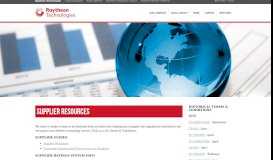 
							         Supplier Resources - Raytheon								  
							    