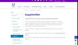 
							         SupplierNet | About | Unilever global company website								  
							    