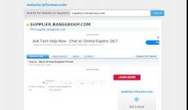 
							         supplier.ranegroup.com at WI. Log in - Rane Group Supplier ...								  
							    