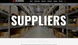 
							         Suppliers | ABC Technologies - Always looking for innovative suppliers								  
							    