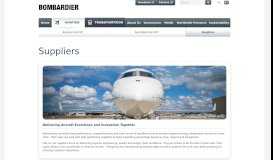 
							         Suppliers | Aerospace | Bombardier								  
							    
