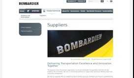 
							         Suppliers - Bombardier Transportation								  
							    