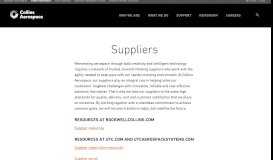 
							         Suppliers - Collins Aerospace								  
							    