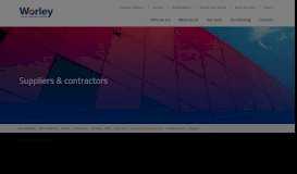 
							         Suppliers & contractors – Worley energy | chemicals | resources								  
							    