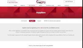 
							         Suppliers of Professional Services | Nepro								  
							    