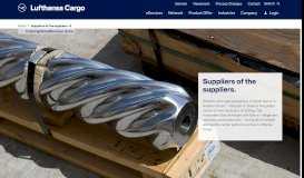
							         Suppliers of the suppliers -5 - Cargo Diaries Details | Lufthansa Cargo								  
							    