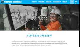 
							         SUPPLIERS OVERVIEW | Freeport-McMoRan								  
							    