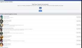 Facebook Supplier Portal Page