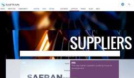 
							         Suppliers | Safran								  
							    