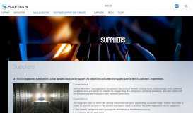 
							         Suppliers | Safran Nacelles								  
							    