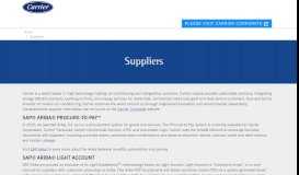 
							         Suppliers | UTC Climate, Controls & Security - Carrier								  
							    